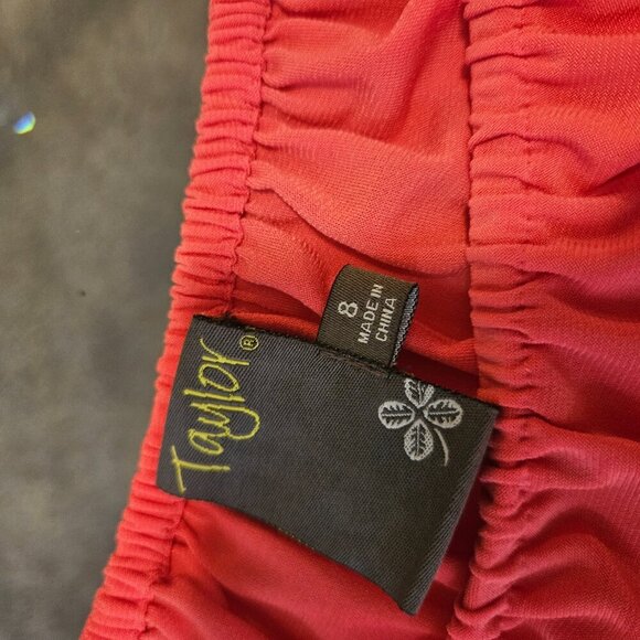 Taylor Coral Dress with Adjustable Drawstring waist - Picture 8 of 8